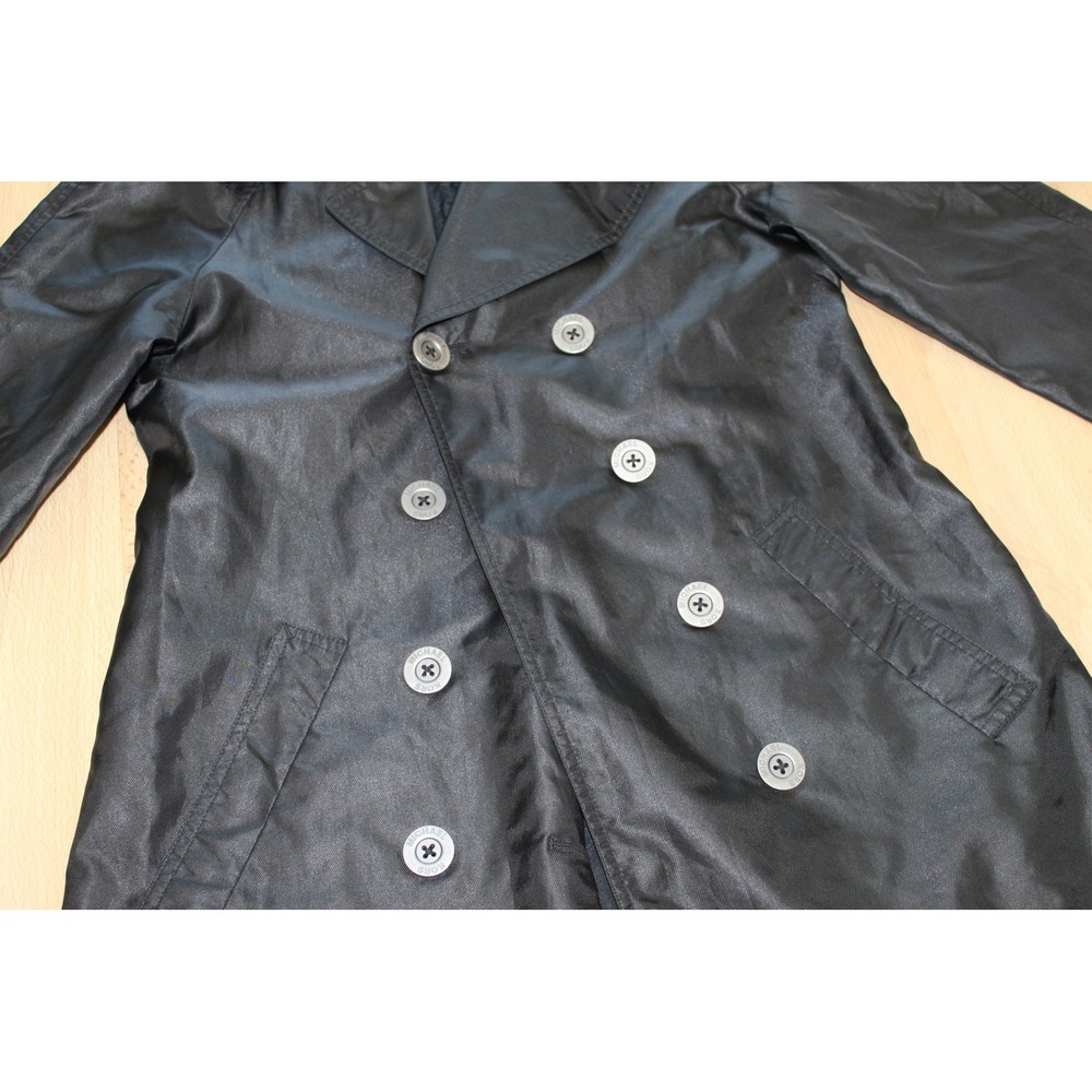 Michael Kors Women Jacket Black Trench Coat Lightweight Rain Jacket XS/P no belt - Picture 9 of 9